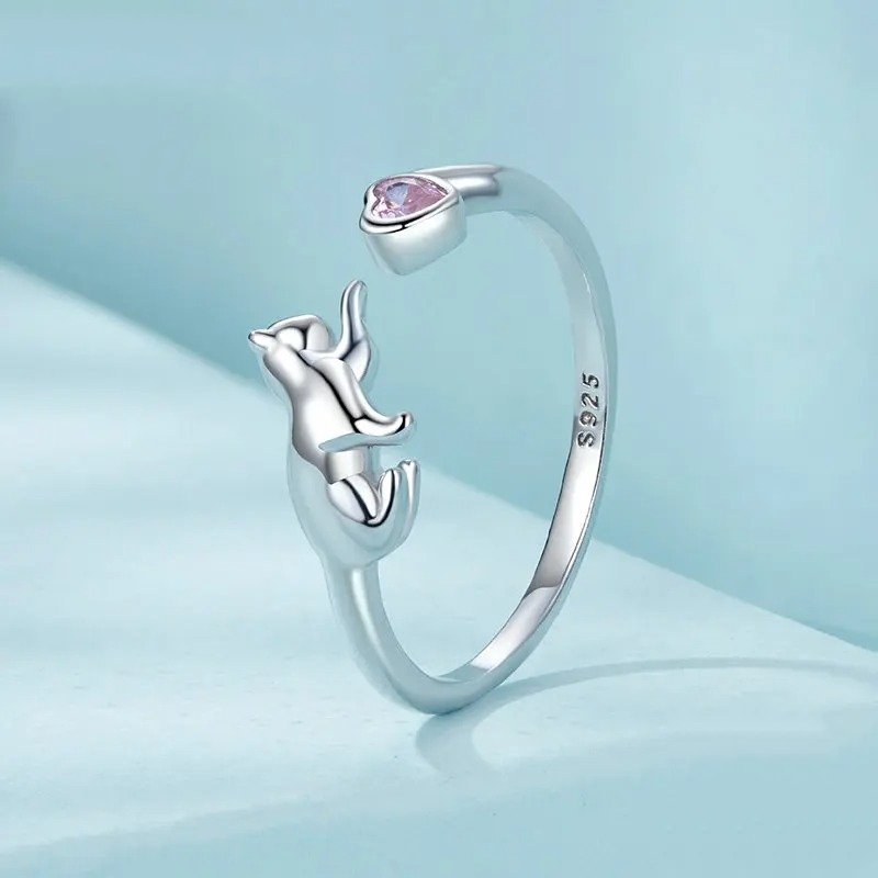 Lovely Pet Animals Open Ring Statement Ring